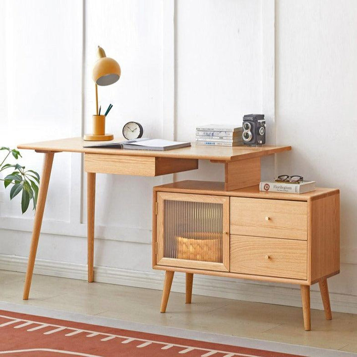 Adel Desk with Cabinet - HomeCozify