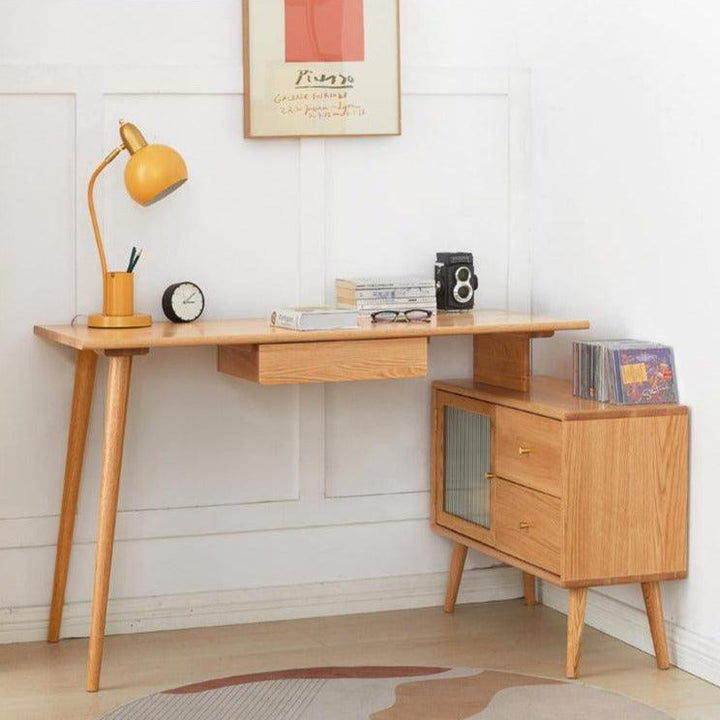 Adel Desk with Cabinet - HomeCozify