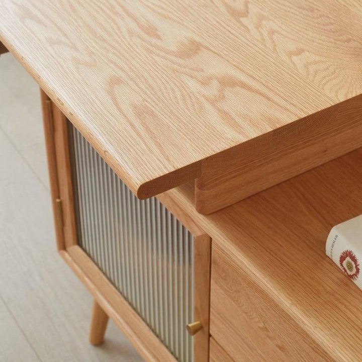 Adel Desk with Cabinet - HomeCozify