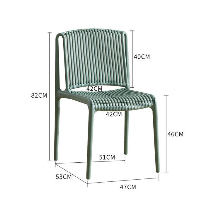Adela Plastic Dining Chair (Set of 4) - HomeCozify