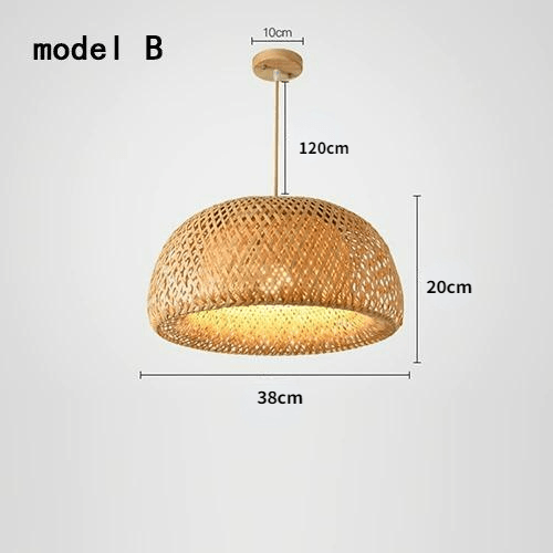 Ambros Oriental Bamboo Pendant Lamp - HomeCozify