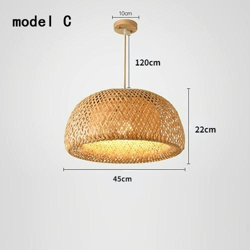 Ambros Oriental Bamboo Pendant Lamp - HomeCozify