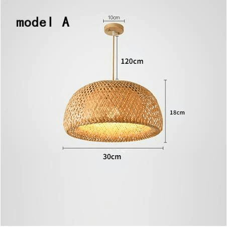 Ambros Oriental Bamboo Pendant Lamp - HomeCozify