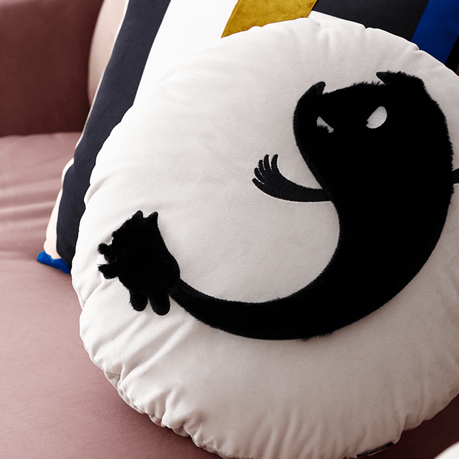 Animal Plush Cat Pillow - HomeCozify