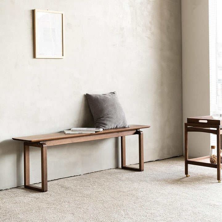 Augusto Solid Wood Bench - HomeCozify