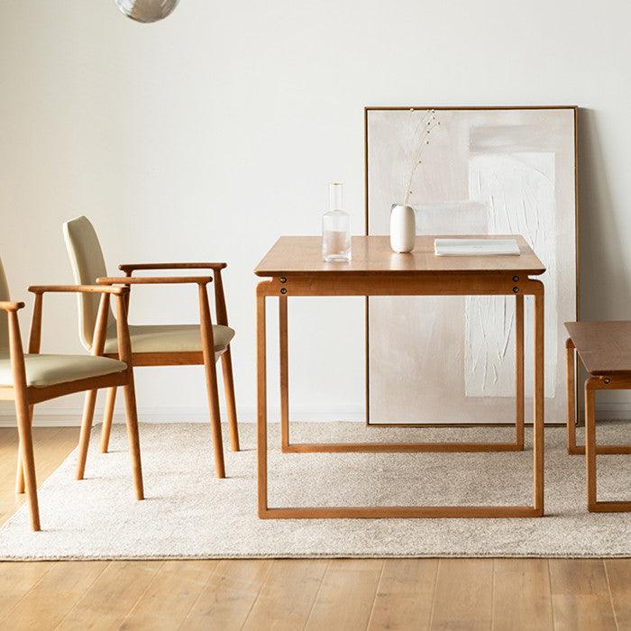 Augusto Solid Wood Dining Table - HomeCozify