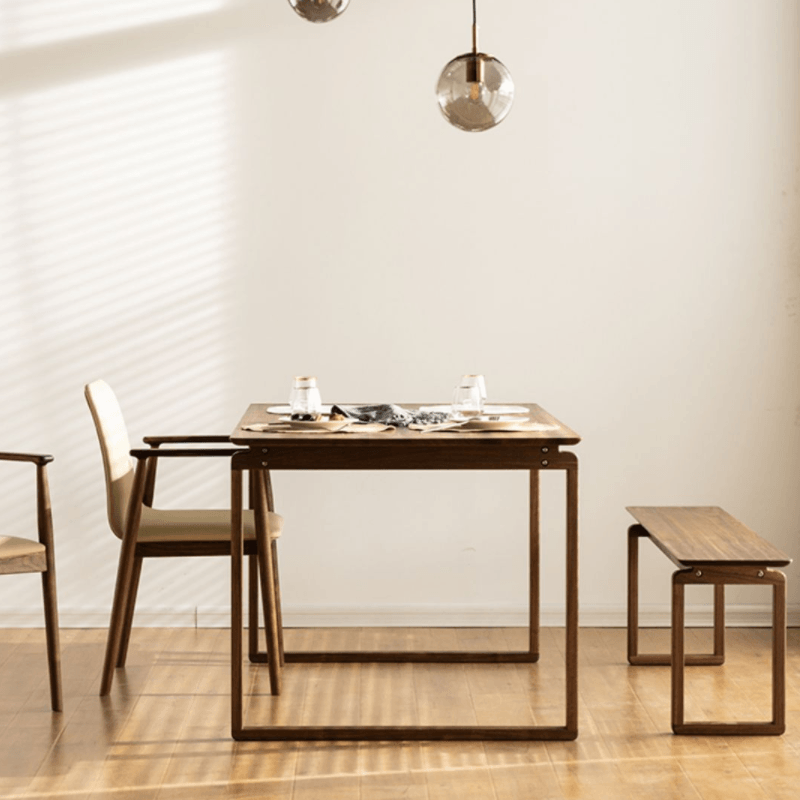 Augusto Solid Wood Dining Table - HomeCozify