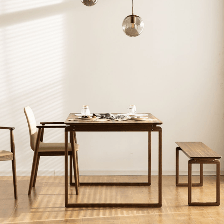 Augusto Solid Wood Dining Table - HomeCozify