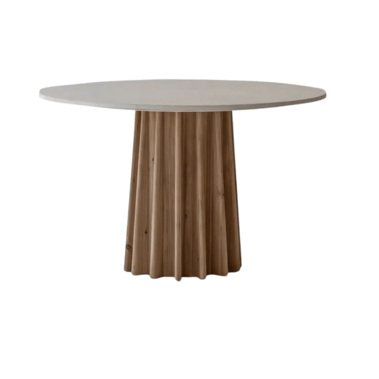 Baier Round Slate Dining Table - HomeCozify