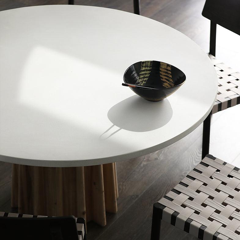 Baier Round Slate Dining Table - HomeCozify