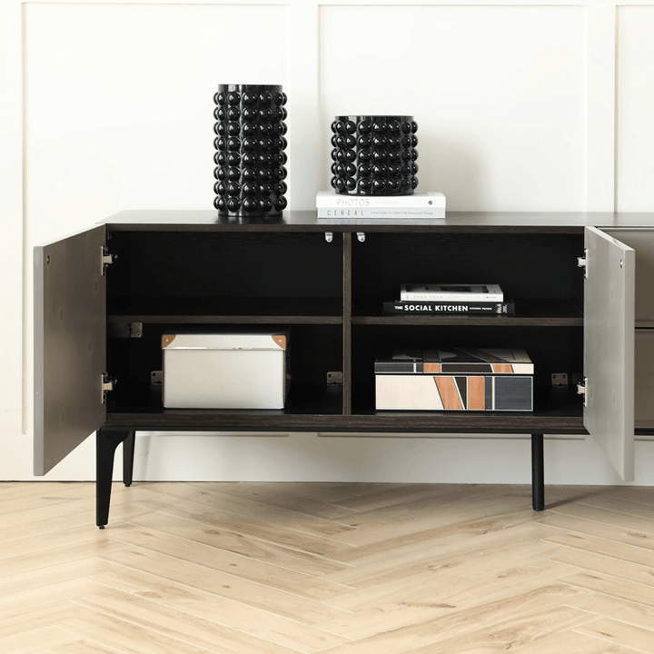 Beatrix Designer Wood TV Stand - HomeCozify