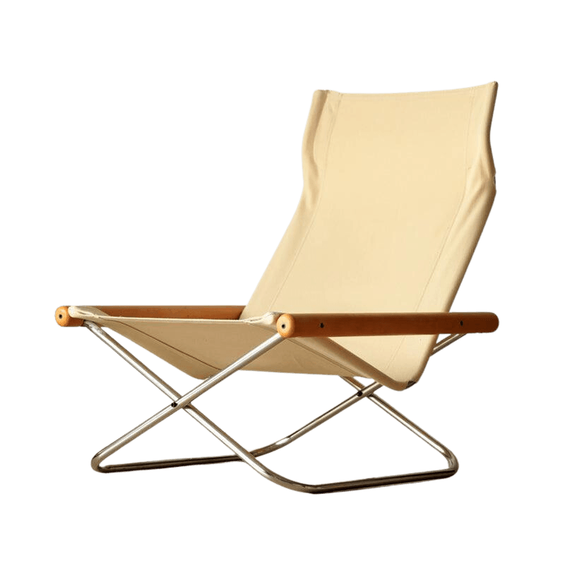 Belinda Canva Folding Lounger Chair - HomeCozify