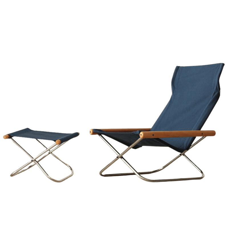 Belinda Canva Folding Lounger Chair - HomeCozify