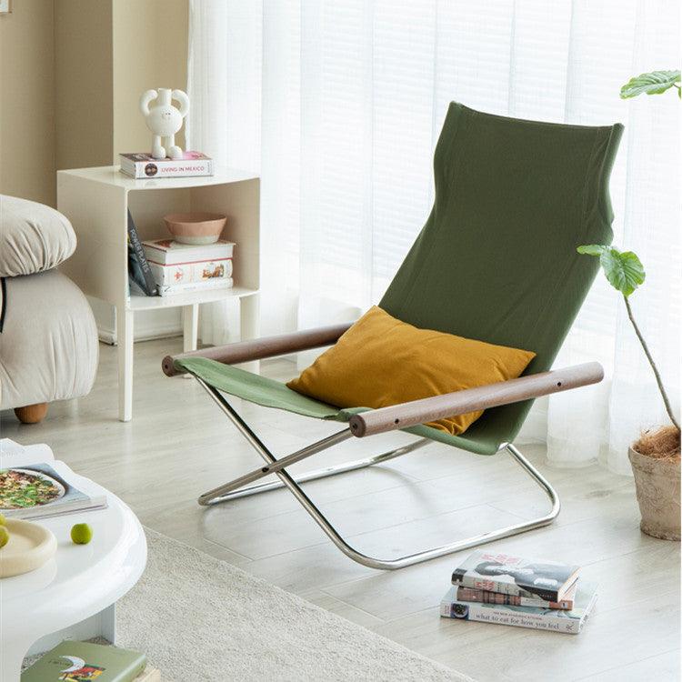Belinda Canva Folding Lounger Chair - HomeCozify