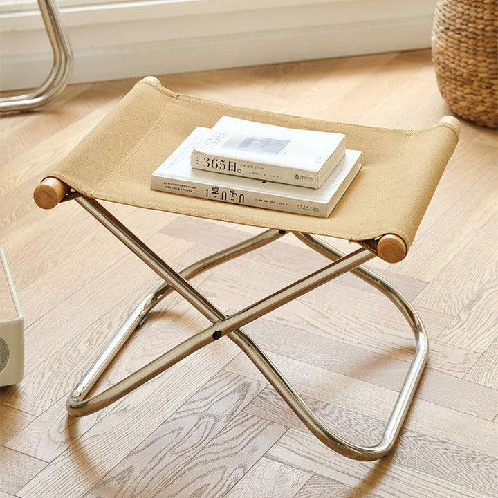 Belinda Canva Folding Lounger Chair - HomeCozify