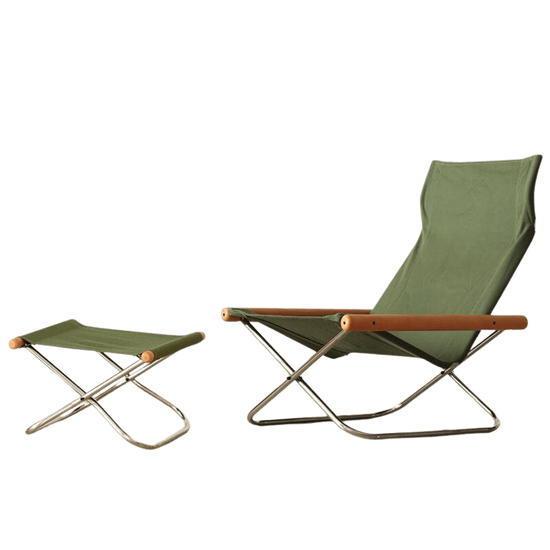 Belinda Canva Folding Lounger Chair - HomeCozify