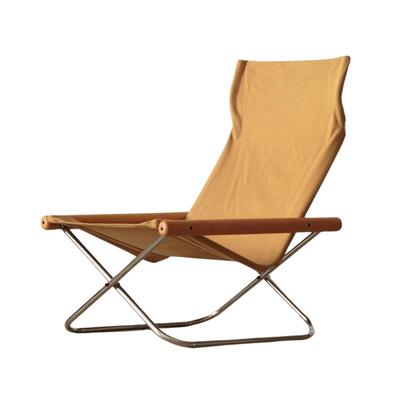 Belinda Canva Folding Lounger Chair - HomeCozify