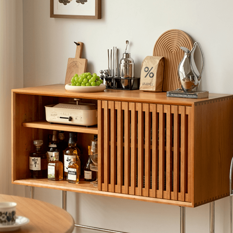 Benvenuto Wood Storage Sideboard - HomeCozify