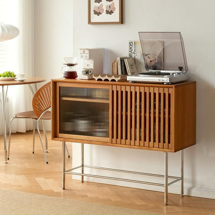 Benvenuto Wood Storage Sideboard - HomeCozify