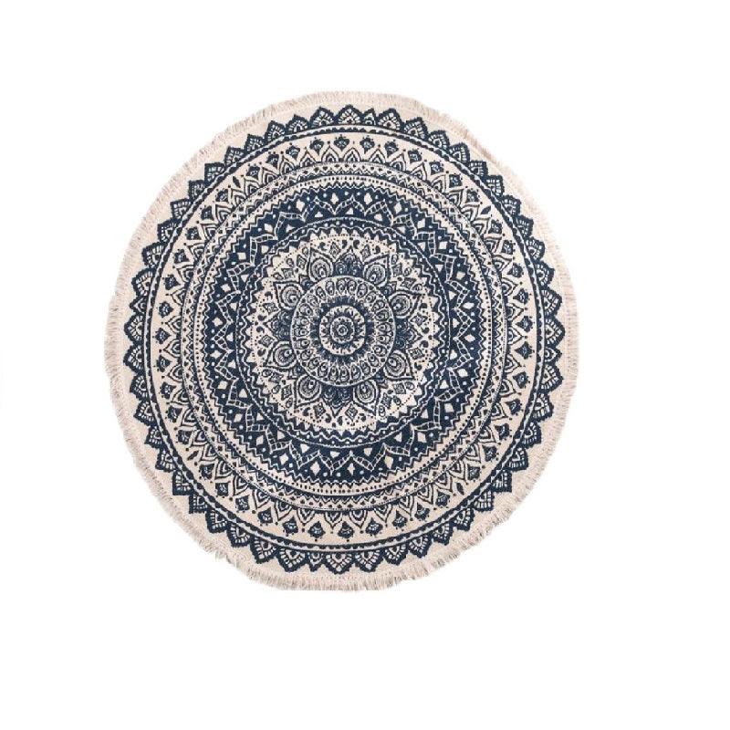 Blooming Lotus Round Rugs - HomeCozify