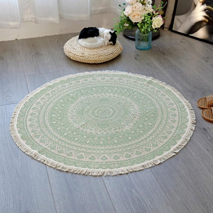 Blooming Lotus Round Rugs - HomeCozify