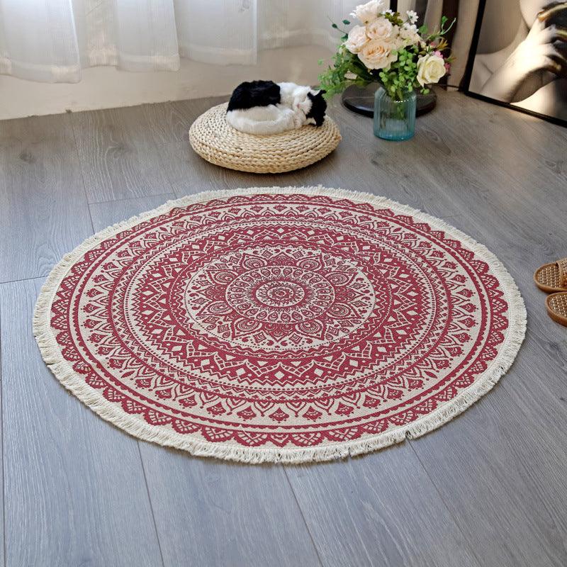 Blooming Lotus Round Rugs - HomeCozify