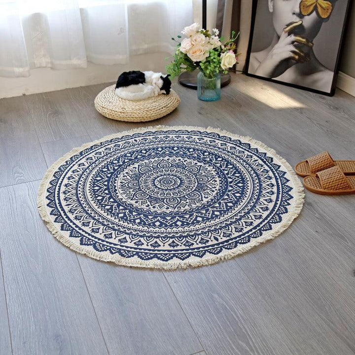 Blooming Lotus Round Rugs - HomeCozify
