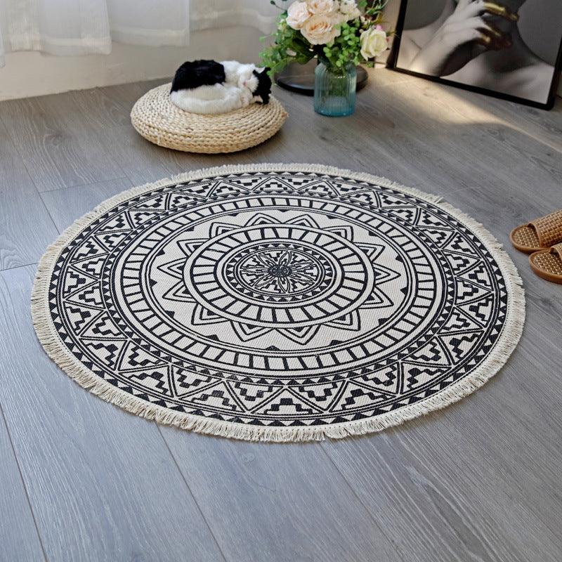 Blooming Lotus Round Rugs - HomeCozify