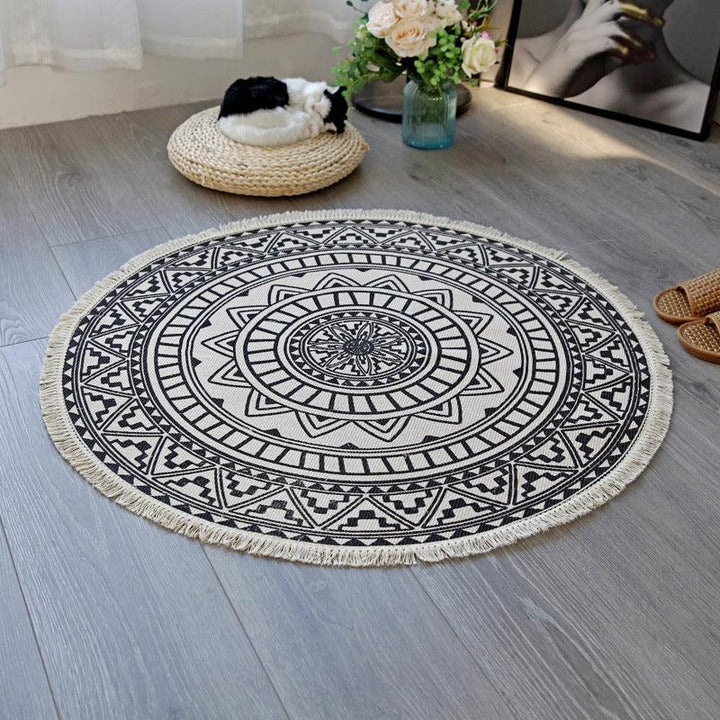 Blooming Lotus Round Rugs - HomeCozify