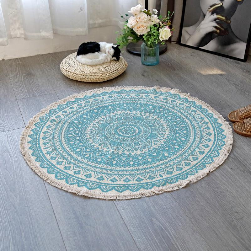 Blooming Lotus Round Rugs - HomeCozify