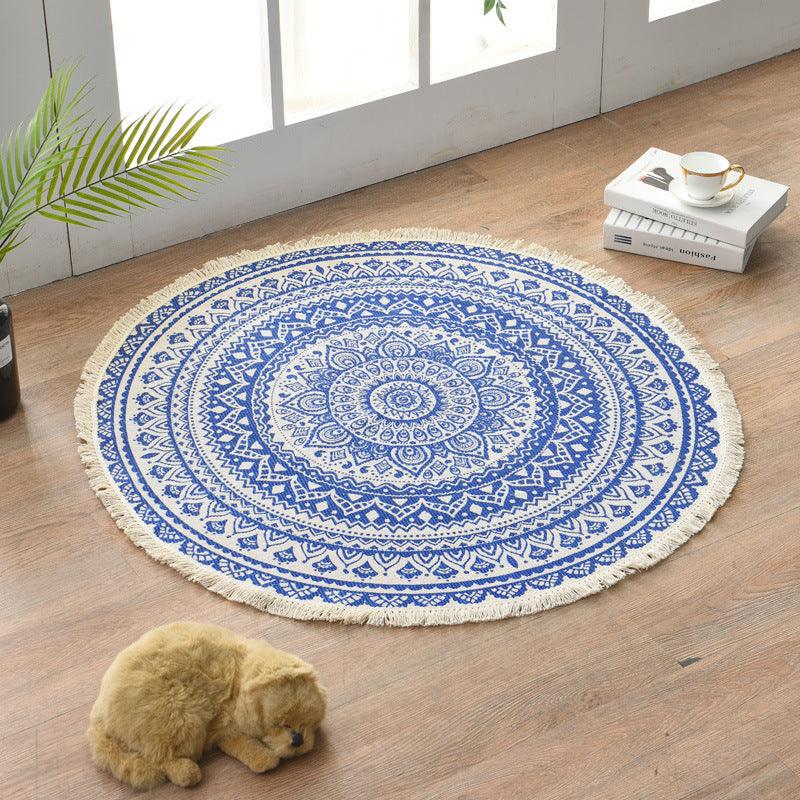 Blooming Lotus Round Rugs - HomeCozify