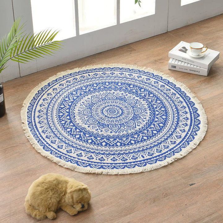 Blooming Lotus Round Rugs - HomeCozify