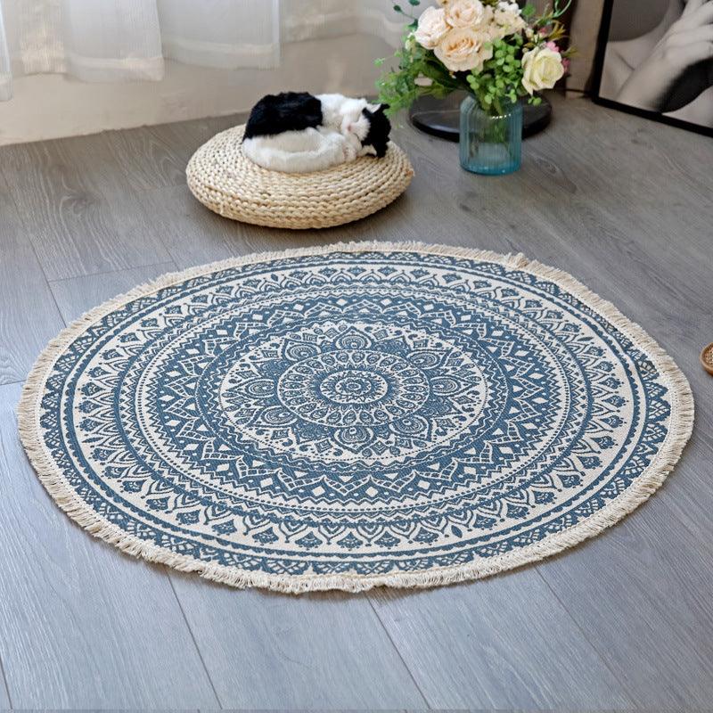Blooming Lotus Round Rugs - HomeCozify