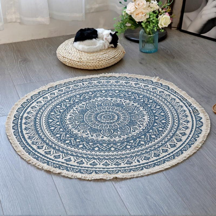 Blooming Lotus Round Rugs - HomeCozify