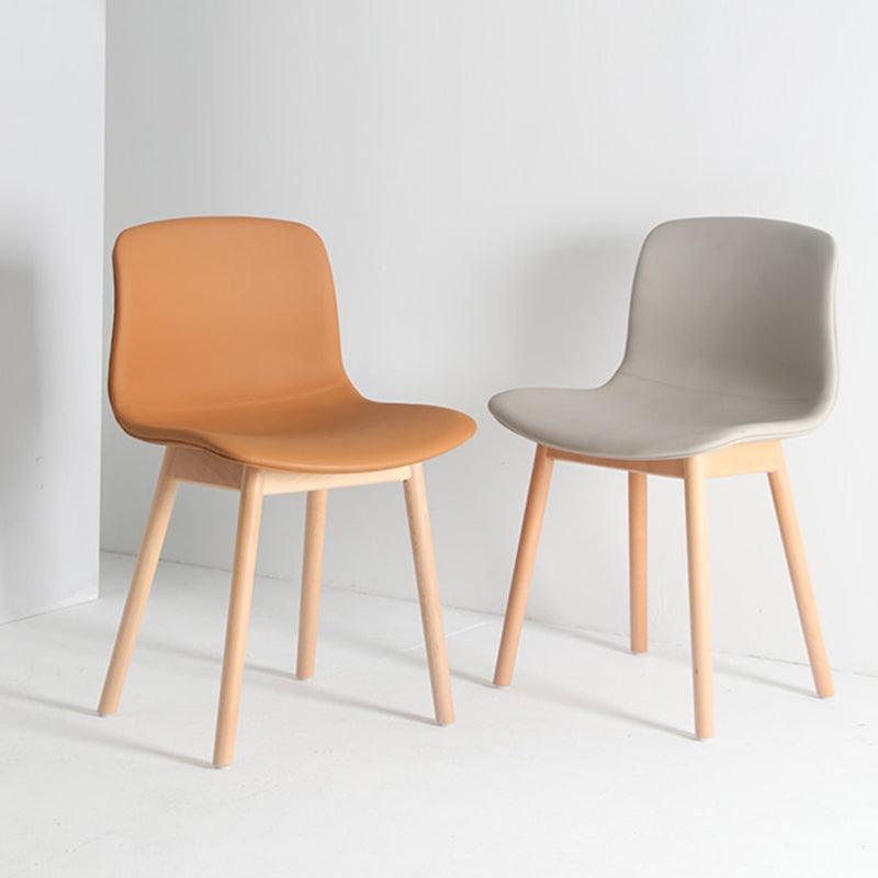 Callie Leather Dining Chair (Set of 2) - HomeCozify