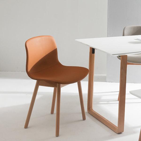 Callie Leather Dining Chair (Set of 2) - HomeCozify