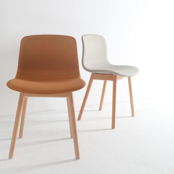 Callie Leather Dining Chair (Set of 2) - HomeCozify