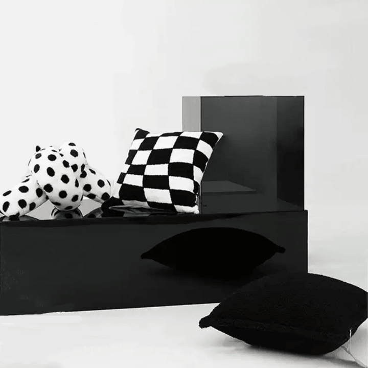 Checkerboard Color Shaped Pillow - HomeCozify