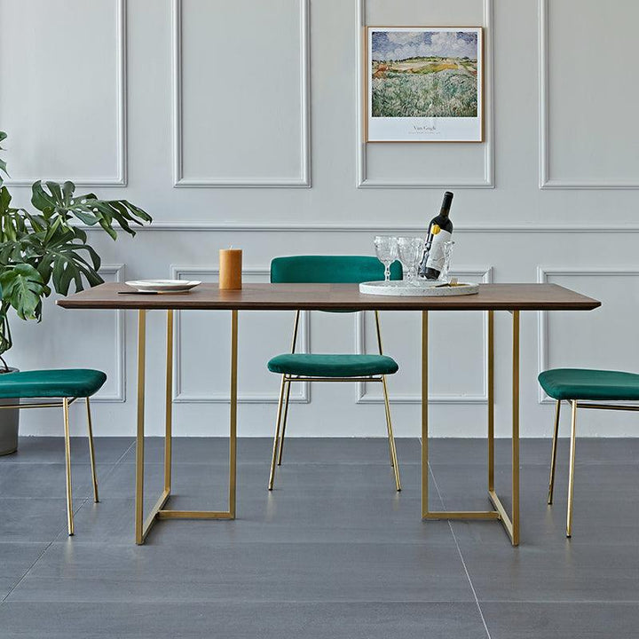 Demetrio Herringbone Dining Table - HomeCozify