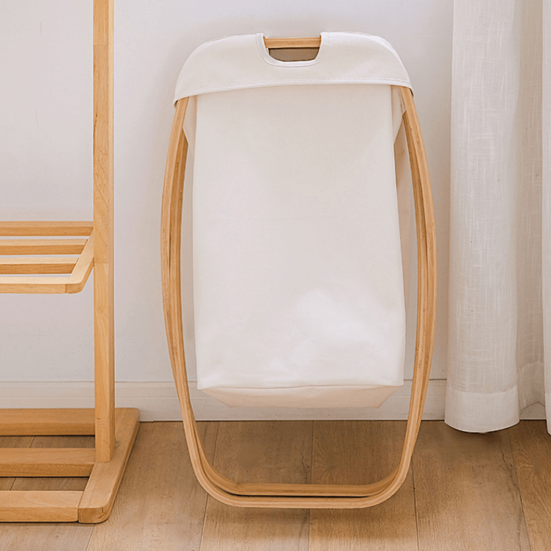 Enim Bamboo Laundry Basket - HomeCozify
