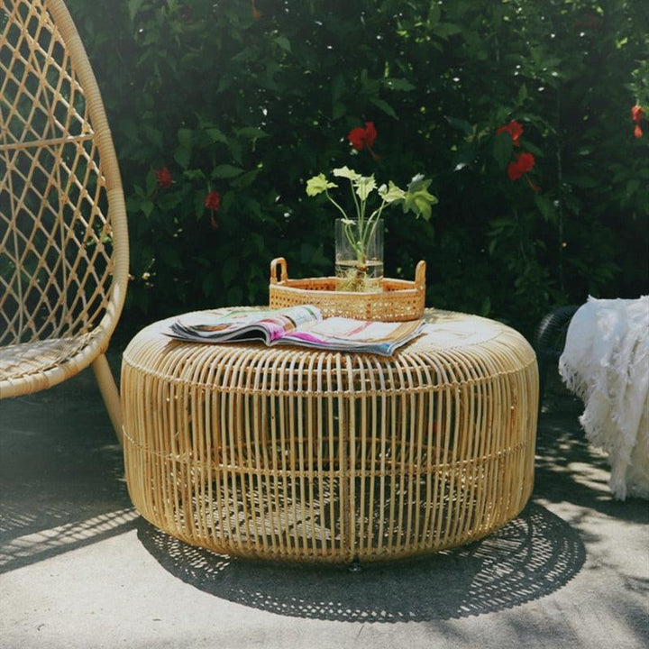 Enzo Hand-woven Rattan Coffee Table - HomeCozify