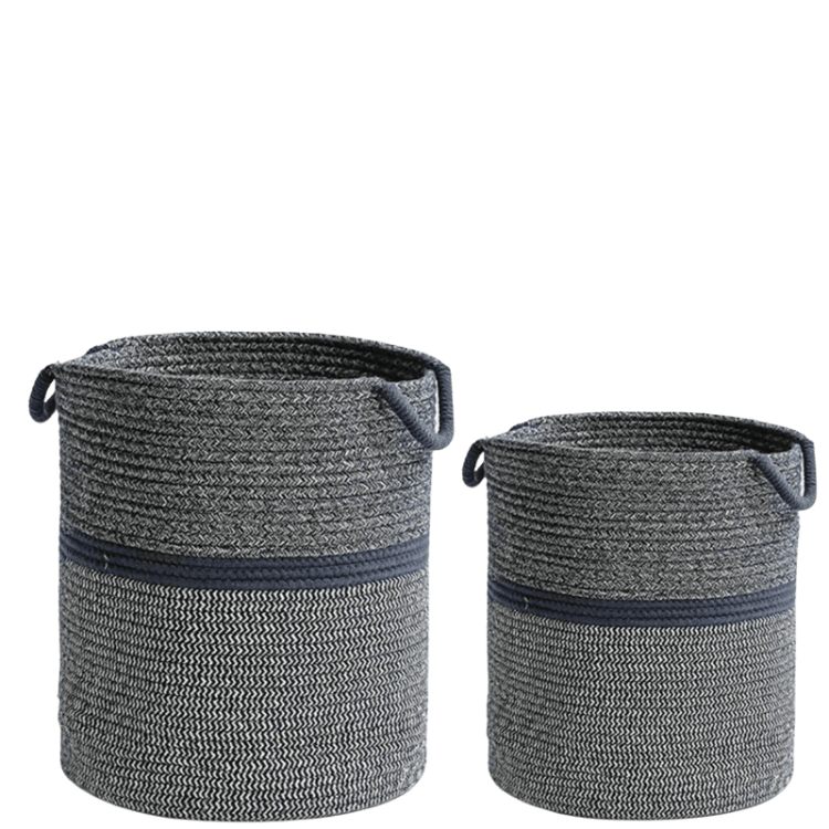 Fabian Cotton Storage Basket (Set of 2) - HomeCozify