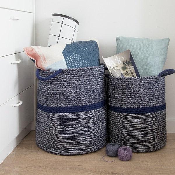 Fabian Cotton Storage Basket (Set of 2) - HomeCozify