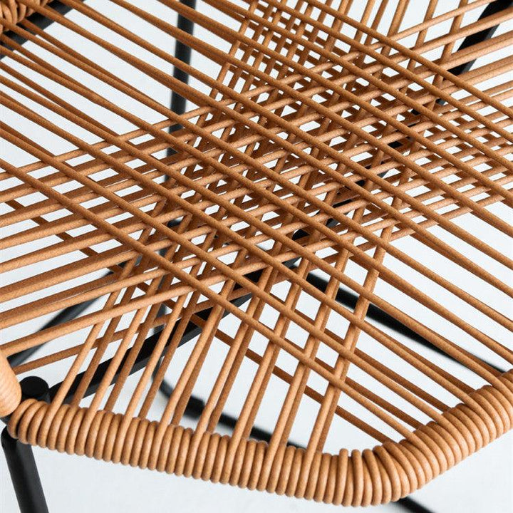 Flamur Plastic Rattan Bar Stool (Set of 2) - HomeCozify