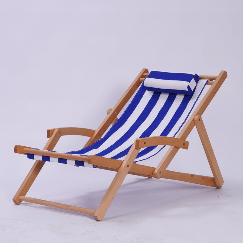 Foldable Solid Beachwood Chair - HomeCozify
