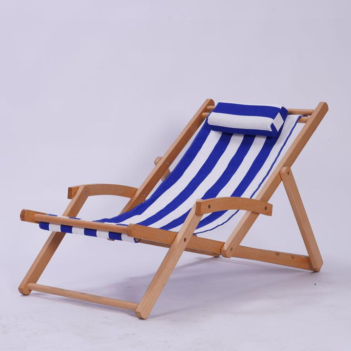 Foldable Solid Beachwood Chair - HomeCozify
