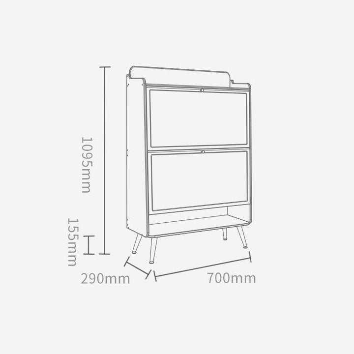 Francesco Shoe Storage Cabinet - HomeCozify