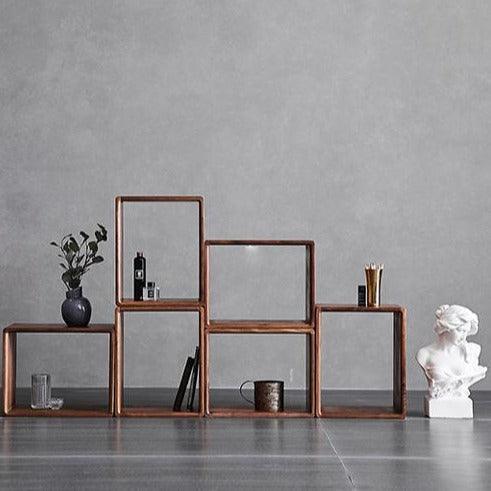 Ganna Free Transformation Bookcase/Side Table - HomeCozify