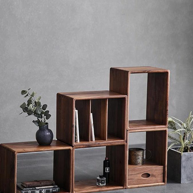 Ganna Free Transformation Bookcase/Side Table - HomeCozify