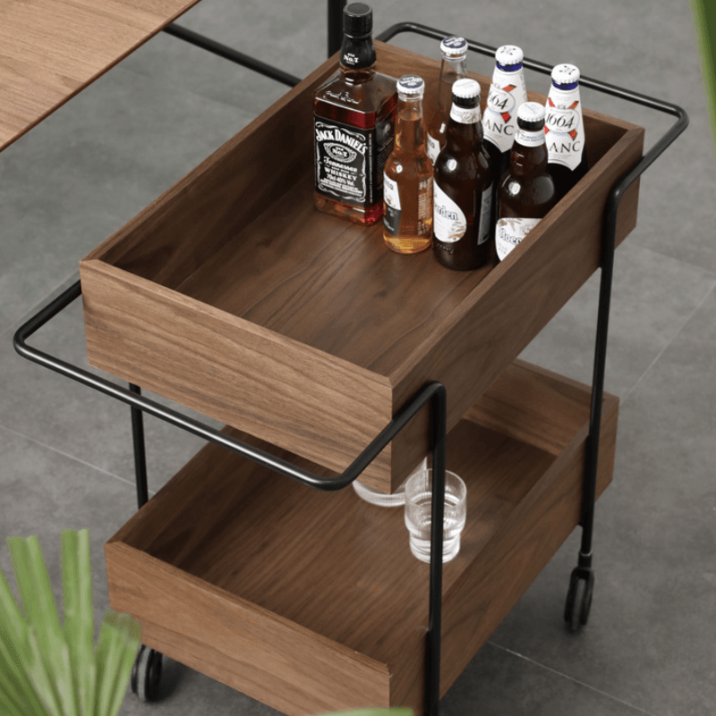 Imogen Wood Kitchen Trolley - HomeCozify